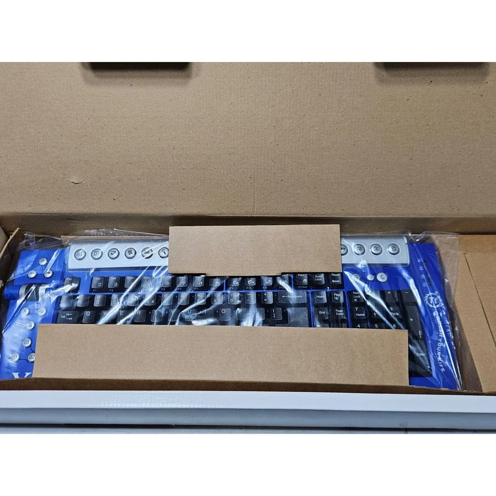 Thermaltake Xaser Edition Office PS2 Keyboard & Optical Mouse Blue Combo